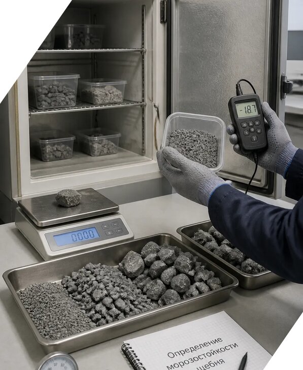 Определение морозостойкости щебня в Бугуруслане от 3567 р. | ЭкспертизаРоссия