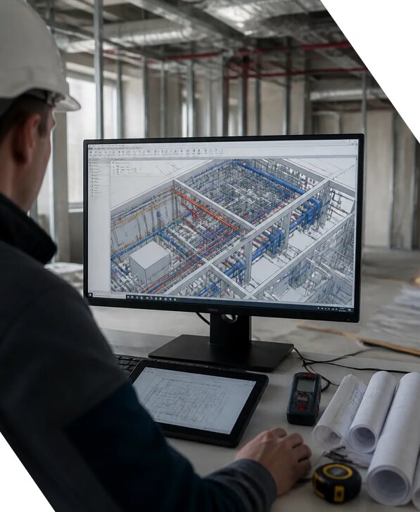 Создание BIM модели инженерных сетей для объектов в Бугуруслане